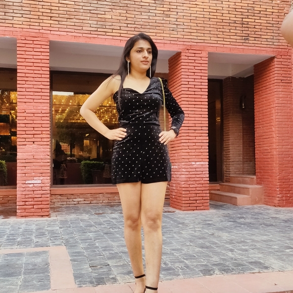 Black romper dress - Picture 4 of 4